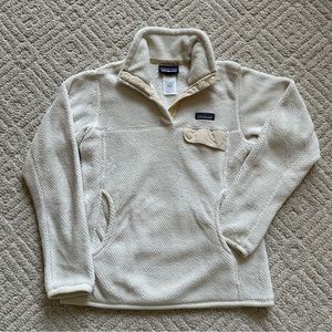 Patagonia Women's Re-Tool Snap-T® Fleece Pullover Size Small in Raw-Linen